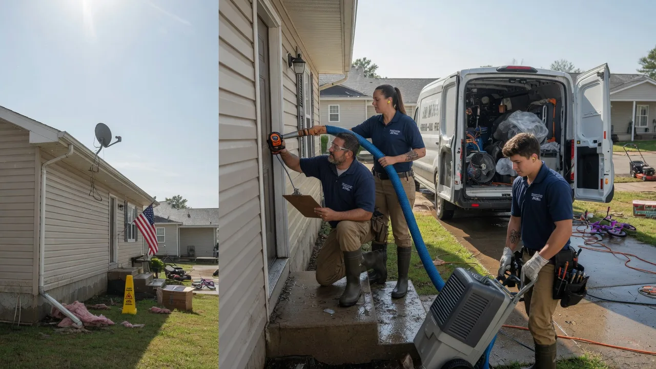 Ceiling Water Damage Restoration in Dennis, TX near me